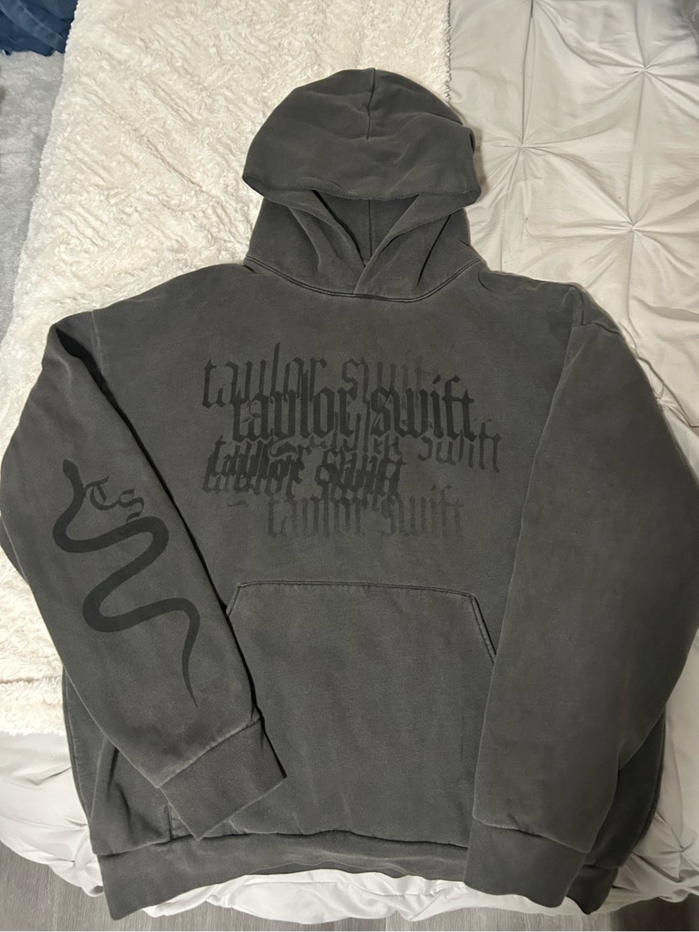 Taylor Swift Dark Gray Reputation Hoodie - Picture 3 of 8